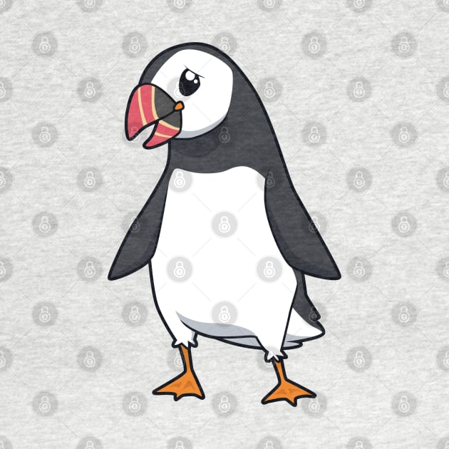 Kawaii atlantic puffin by Modern Medieval Design